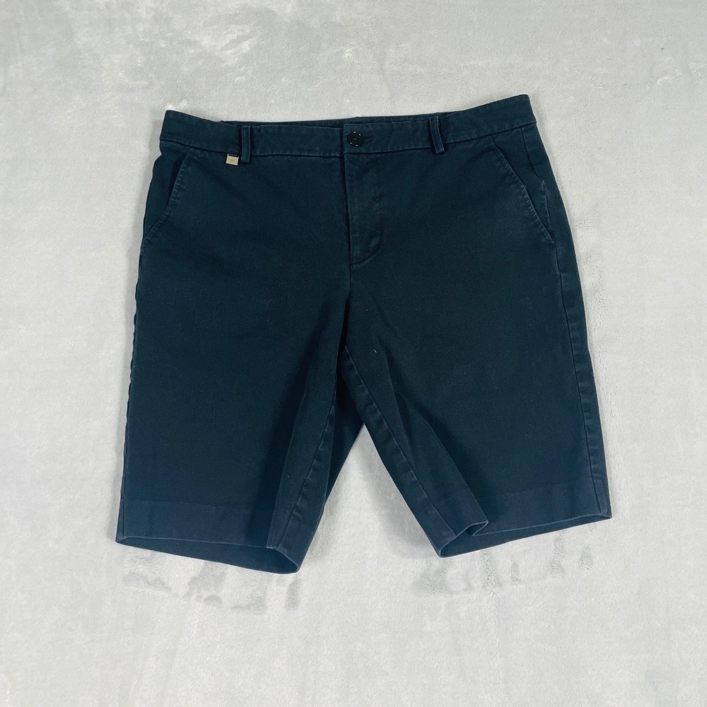 Lauren Ralph Lauren Chino Shorts Womens 8 Navy Blue Excellent Stretch Twill